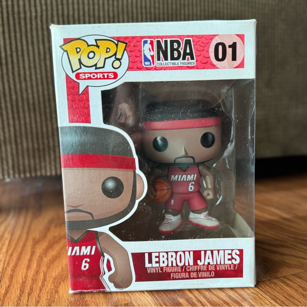 Brand New Miami Heat-Lebron James Funko Pop